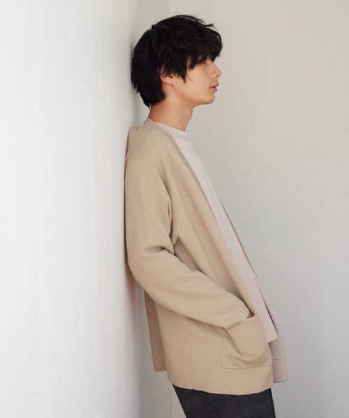 GLOBAL WORK(グローバルワーク)の「サマニナルキナガシカーデ/954136(カーディガン/ボレロ・メンズ・ベージュ/ネイビー/イエロー・SMALL/MEDIUM/LARGE/X-LARGE)」の9枚目の写真