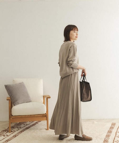 FORK&SPOON（フォークアンドスプーン）の「【一部WEB限定カラー】FORK&SPOON　ウーステッドヤーンクルーネックニット（ニット/セーター・レディース・ブラック/ベージュ系その他/ブルー/イエロー/レッド・ONE）」の9枚目の写真