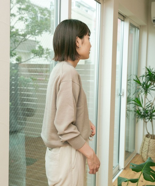 FORK&SPOON（フォークアンドスプーン）の「【一部WEB限定カラー】FORK&SPOON　ウーステッドヤーンクルーネックニット（ニット/セーター・レディース・ブラック/ベージュ系その他/ブルー/イエロー/レッド・ONE）」の13枚目の写真