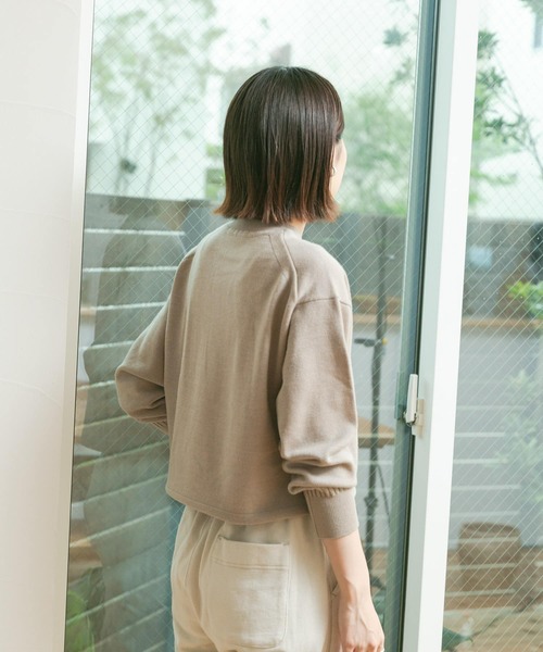 FORK&SPOON（フォークアンドスプーン）の「【一部WEB限定カラー】FORK&SPOON　ウーステッドヤーンクルーネックニット（ニット/セーター・レディース・ブラック/ベージュ系その他/ブルー/イエロー/レッド・ONE）」の14枚目の写真