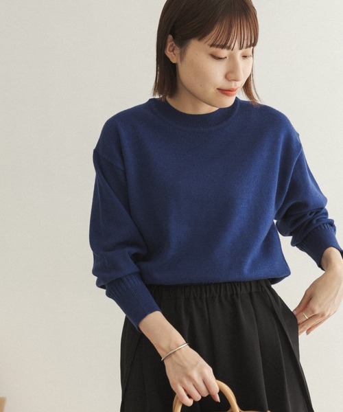 FORK&SPOON（フォークアンドスプーン）の「【一部WEB限定カラー】FORK&SPOON　ウーステッドヤーンクルーネックニット（ニット/セーター・レディース・ブラック/ベージュ系その他/ブルー/イエロー/レッド・ONE）」の16枚目の写真