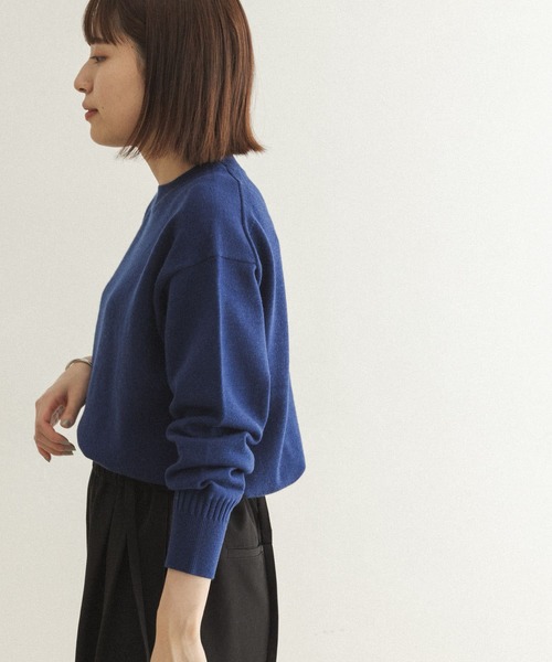 FORK&SPOON（フォークアンドスプーン）の「【一部WEB限定カラー】FORK&SPOON　ウーステッドヤーンクルーネックニット（ニット/セーター・レディース・ブラック/ベージュ系その他/ブルー/イエロー/レッド・ONE）」の17枚目の写真