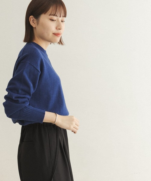 FORK&SPOON（フォークアンドスプーン）の「【一部WEB限定カラー】FORK&SPOON　ウーステッドヤーンクルーネックニット（ニット/セーター・レディース・ブラック/ベージュ系その他/ブルー/イエロー/レッド・ONE）」の19枚目の写真