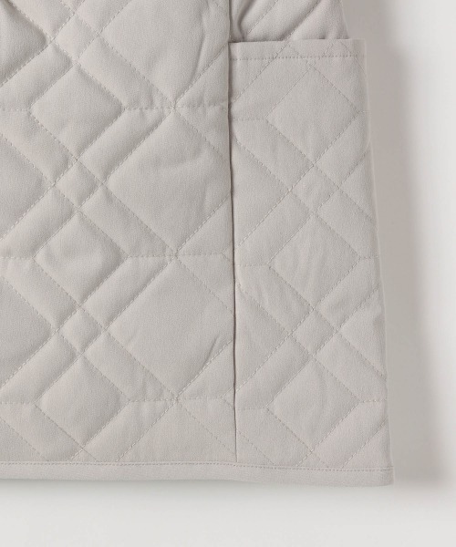 JEANASIS（ジーナシス）の「【KIDS】キルティングハイウエストミニスカート/256531（スカート・キッズ・ブラック/グレイッシュベージュ・120/140）」の8枚目の写真