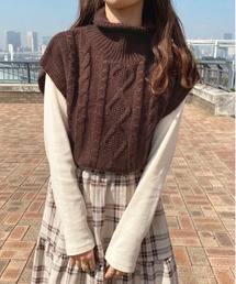 ケーブルタートルベスト【ZOZOTOWN限定アイテム】