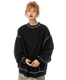 HAND WROTE STITCH BIG SW/ステッチビッグスウェット