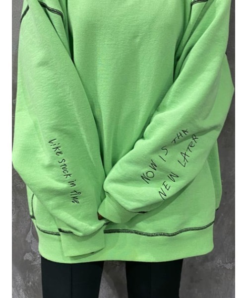 HAND WROTE STITCH BIG SW/ステッチビッグスウェット