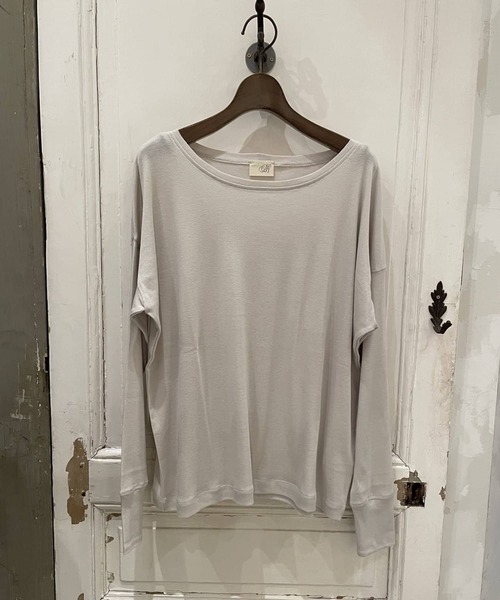 BEARDSLEY（ビアズリー）の「高級綿100％ AWAYUKIクルーネック（Tシャツ/カットソー・レディース・ブラック/ベージュ・FREE）」の6枚目の写真