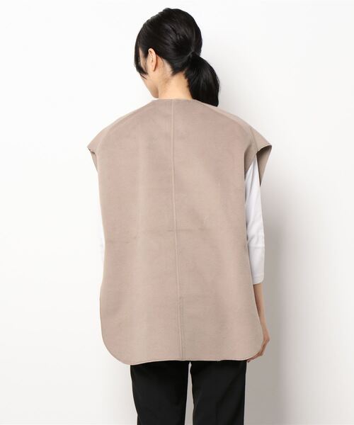 notch.（ノッチ）の「Wフェイスオーバーベスト（その他アウター・レディース・ライトベージュ/ダークブラウン/ブラック・M）」の6枚目の写真