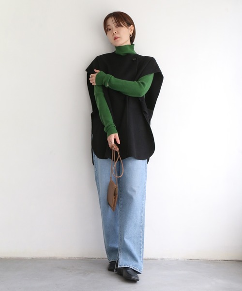 notch.（ノッチ）の「Wフェイスオーバーベスト（その他アウター・レディース・ライトベージュ/ダークブラウン/ブラック・M）」の7枚目の写真