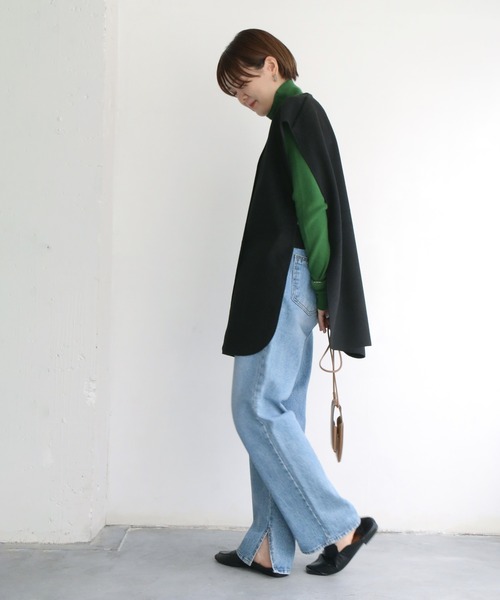 notch.（ノッチ）の「Wフェイスオーバーベスト（その他アウター・レディース・ライトベージュ/ダークブラウン/ブラック・M）」の8枚目の写真