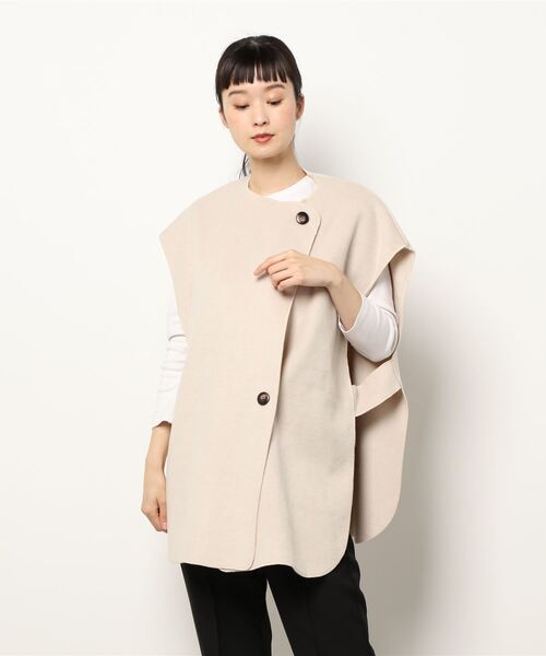 notch.（ノッチ）の「Wフェイスオーバーベスト（その他アウター・レディース・ライトベージュ/ダークブラウン/ブラック・M）」の20枚目の写真