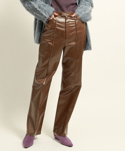 Ray BEAMS（レイビームス）の「Ray BEAMS / チンツ ストレート パンツ（その他パンツ・レディース・ダークブラウン/グリーン系その他2・1/0）」の5枚目の写真