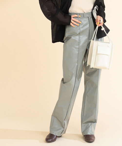 Ray BEAMS（レイビームス）の「Ray BEAMS / チンツ ストレート パンツ（その他パンツ・レディース・ダークブラウン/グリーン系その他2・1/0）」の10枚目の写真