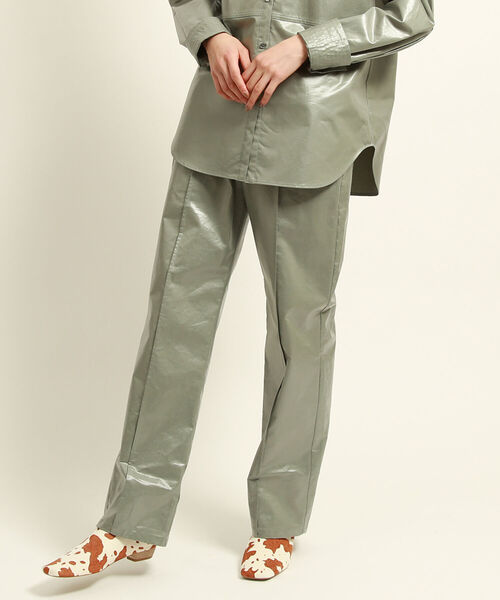 Ray BEAMS（レイビームス）の「Ray BEAMS / チンツ ストレート パンツ（その他パンツ・レディース・ダークブラウン/グリーン系その他2・1/0）」の13枚目の写真