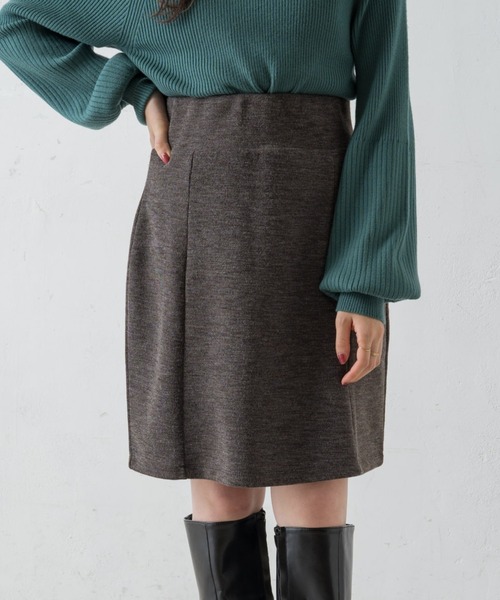 Kastane(カスタネ)の「ストレッチ台形ミニスカート(スカート・レディース・ブラック/グレー系/ダークブラウン・FREE)」の3枚目の写真
