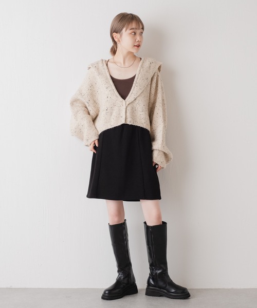 Kastane(カスタネ)の「ストレッチ台形ミニスカート(スカート・レディース・ブラック/グレー系/ダークブラウン・FREE)」の20枚目の写真