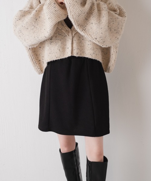 Kastane(カスタネ)の「ストレッチ台形ミニスカート(スカート・レディース・ブラック/グレー系/ダークブラウン・FREE)」の19枚目の写真