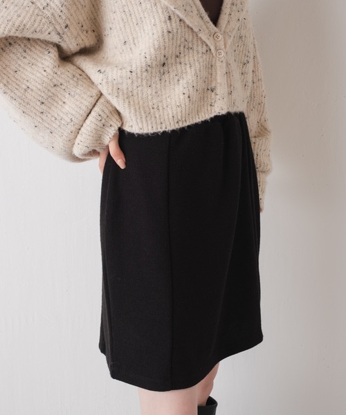 Kastane(カスタネ)の「ストレッチ台形ミニスカート(スカート・レディース・ブラック/グレー系/ダークブラウン・FREE)」の21枚目の写真