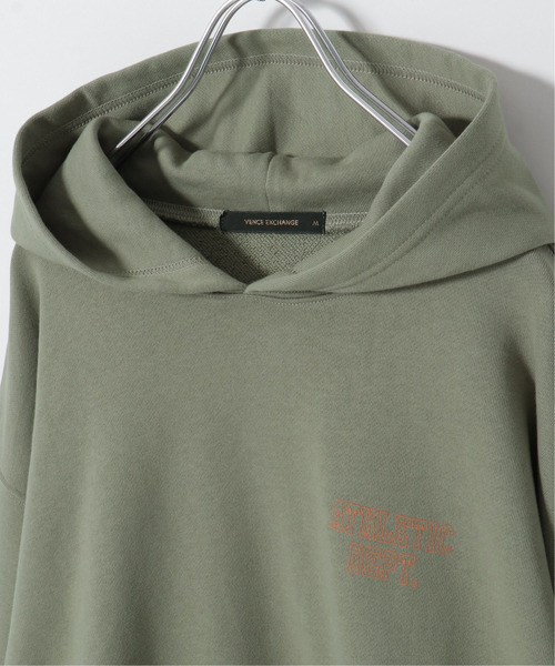 VENCEEXCHANGE（ヴァンスエクスチェンジ）の「ショート丈カレッジロゴパーカー（パーカー・レディース・オフホワイト/ダークオリーブ/ブラック・M）」の11枚目の写真