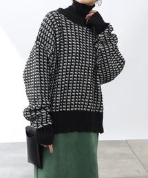 COLONY 2139 | バイカラージャガードニットプルオーバー(ニット/セーター)