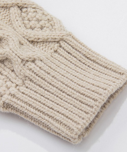 Fano Studios(ファノ ストゥディオズ)の「【Fano Studios】High neck cable short knit FD21S063(ニット/セーター・レディース・ベージュ・M/S/L)」の18枚目の写真