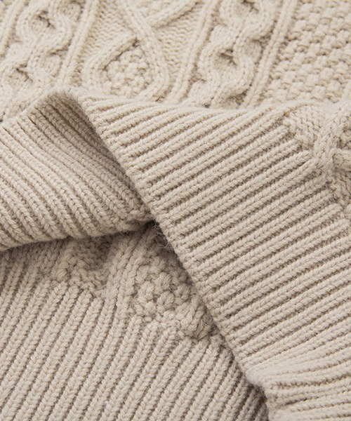 Fano Studios(ファノ ストゥディオズ)の「【Fano Studios】High neck cable short knit FD21S063(ニット/セーター・レディース・ベージュ・M/S/L)」の19枚目の写真