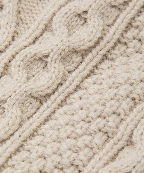 Fano Studios(ファノ ストゥディオズ)の「【Fano Studios】High neck cable short knit FD21S063(ニット/セーター・レディース・ベージュ・M/S/L)」の20枚目の写真