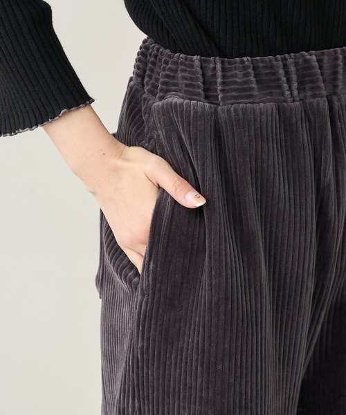 PUAL CE CIN（ピュアルセシン）の「カットコールストレッチワイドパンツ（その他パンツ・レディース・ブラック/グレー/アイボリー・FREE）」の9枚目の写真