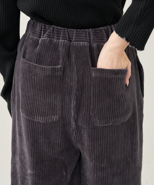 PUAL CE CIN（ピュアルセシン）の「カットコールストレッチワイドパンツ（その他パンツ・レディース・ブラック/グレー/アイボリー・FREE）」の18枚目の写真