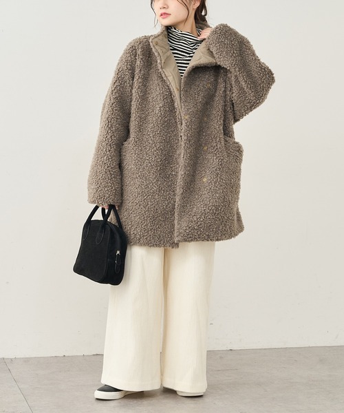 PUAL CE CIN（ピュアルセシン）の「カットコールストレッチワイドパンツ（その他パンツ・レディース・ブラック/グレー/アイボリー・FREE）」の7枚目の写真