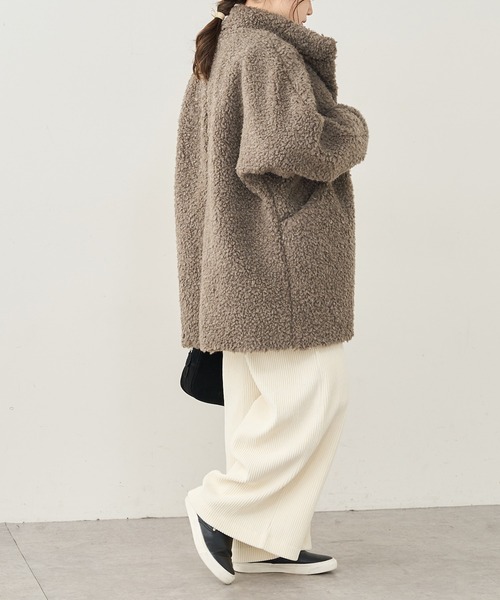 PUAL CE CIN（ピュアルセシン）の「カットコールストレッチワイドパンツ（その他パンツ・レディース・ブラック/グレー/アイボリー・FREE）」の16枚目の写真