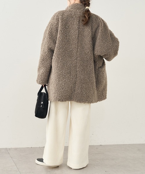 PUAL CE CIN（ピュアルセシン）の「カットコールストレッチワイドパンツ（その他パンツ・レディース・ブラック/グレー/アイボリー・FREE）」の14枚目の写真