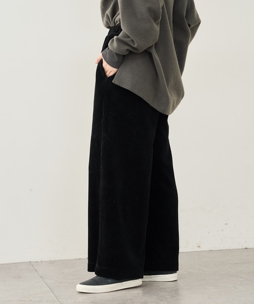 PUAL CE CIN（ピュアルセシン）の「カットコールストレッチワイドパンツ（その他パンツ・レディース・ブラック/グレー/アイボリー・FREE）」の17枚目の写真