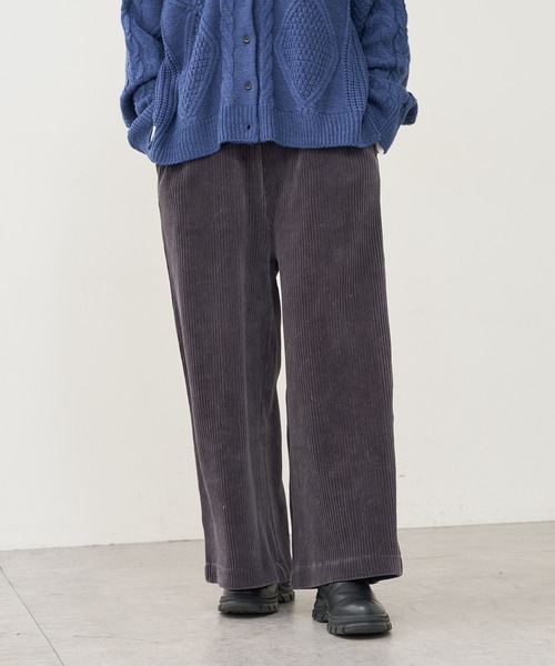 PUAL CE CIN（ピュアルセシン）の「カットコールストレッチワイドパンツ（その他パンツ・レディース・ブラック/グレー/アイボリー・FREE）」の12枚目の写真