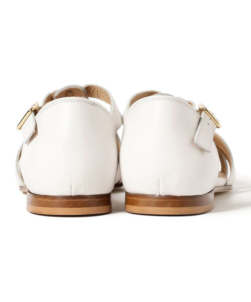 Demi-Luxe BEAMS（デミルクス ビームス）の「PASCUCCI / レザー グルカサンダル（サンダル・レディース・ホワイト/ブラック・35/36/37/38）」の7枚目の写真