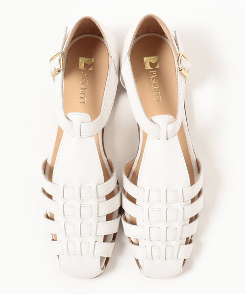 Demi-Luxe BEAMS（デミルクス ビームス）の「PASCUCCI / レザー グルカサンダル（サンダル・レディース・ホワイト/ブラック・35/36/37/38）」の6枚目の写真