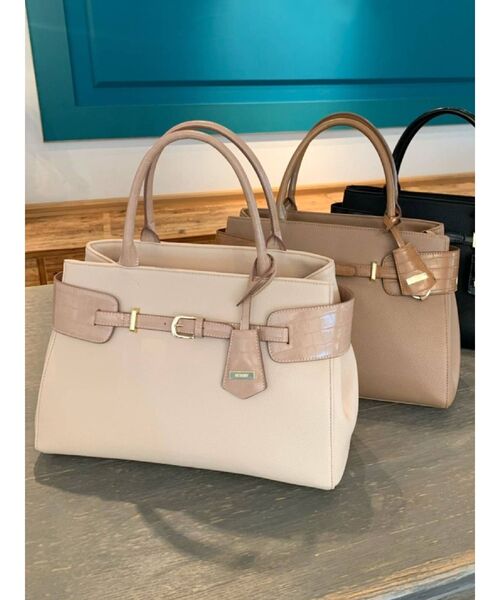 RESEXXY(リゼクシー)の「クロコ切替ハンドバッグ(ハンドバッグ・レディース・ブラック/ベージュ/ブラウン・FREE)」の3枚目の写真