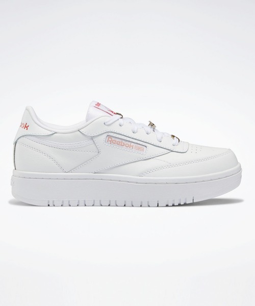 Reebok（リーボック）の「クラブシー / CLUB C DOUBLE（スニーカー・キッズ・ホワイト×レッド/ホワイト×ライトグレー・22.5cm/23.5cm/24.5cm/23.0cm/24.0cm/25.0cm）」の11枚目の写真