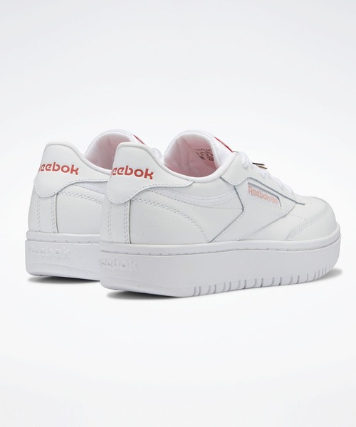 Reebok（リーボック）の「クラブシー / CLUB C DOUBLE（スニーカー・キッズ・ホワイト×レッド/ホワイト×ライトグレー・22.5cm/23.5cm/24.5cm/23.0cm/24.0cm/25.0cm）」の10枚目の写真