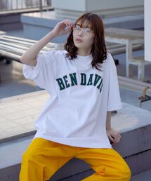 BEN DAVIS | 【BEN DAVIS(ベンデイビス)】COLLEGE LOGO ULTRA HEAVY BIG TEE / カレッジ ロゴ ウルトラヘビー ビッグ Tシャツ(Tシャツ/カットソー)