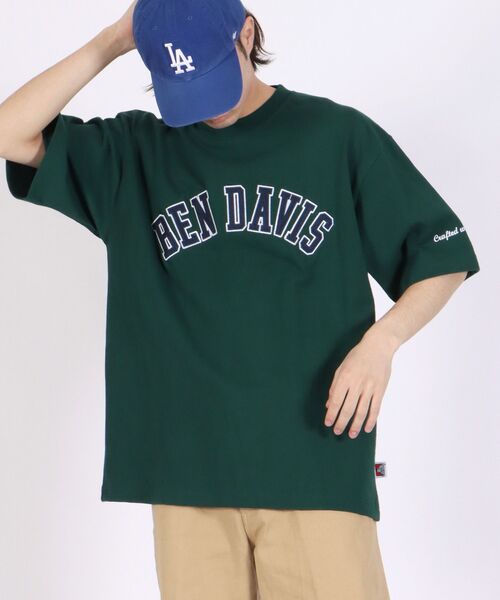 BEN DAVIS（ベンデイビス）の「【BEN DAVIS(ベンデイビス)】COLLEGE LOGO ULTRA HEAVY BIG TEE / カレッジ ロゴ ウルトラヘビー ビッグ Tシャツ（Tシャツ/カットソー・メンズ・グレー/イエロー/ダークグリーン/ネイビー/ホワイト・LARGE/X-LARGE/MEDIUM）」の22枚目の写真
