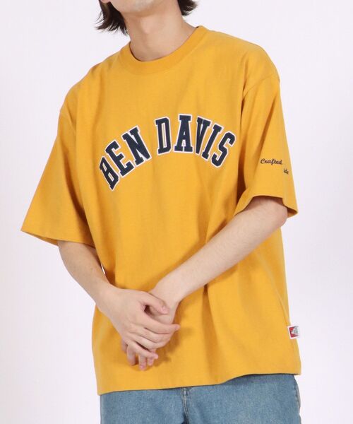 BEN DAVIS（ベンデイビス）の「【BEN DAVIS(ベンデイビス)】COLLEGE LOGO ULTRA HEAVY BIG TEE / カレッジ ロゴ ウルトラヘビー ビッグ Tシャツ（Tシャツ/カットソー・メンズ・グレー/イエロー/ダークグリーン/ネイビー/ホワイト・LARGE/X-LARGE/MEDIUM）」の21枚目の写真