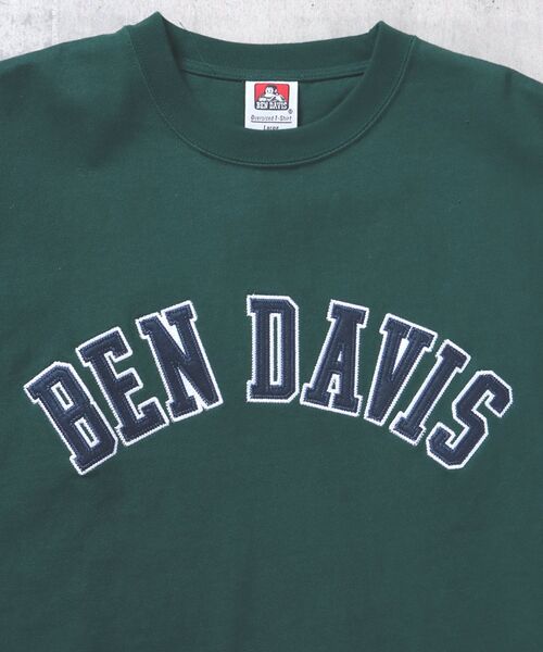 BEN DAVIS（ベンデイビス）の「【BEN DAVIS(ベンデイビス)】COLLEGE LOGO ULTRA HEAVY BIG TEE / カレッジ ロゴ ウルトラヘビー ビッグ Tシャツ（Tシャツ/カットソー・メンズ・グレー/イエロー/ダークグリーン/ネイビー/ホワイト・LARGE/X-LARGE/MEDIUM）」の13枚目の写真