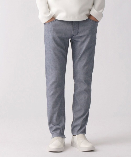 NICOLE CLUB FOR MEN(ニコルクラブフォーメン)の「【22年春モデル】ガムストレッチ5ポケットパンツ(その他パンツ・メンズ・ブラック/チャコール/オフホワイト/ネイビー・LARGE/SMALL/MEDIUM/X-LARGE)」の1枚目の写真