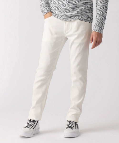 NICOLE CLUB FOR MEN(ニコルクラブフォーメン)の「【22年春モデル】ガムストレッチ5ポケットパンツ(その他パンツ・メンズ・ブラック/チャコール/オフホワイト/ネイビー・LARGE/SMALL/MEDIUM/X-LARGE)」の2枚目の写真