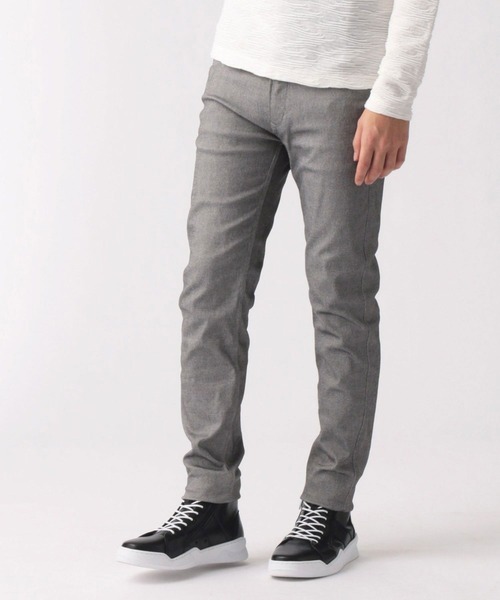 NICOLE CLUB FOR MEN(ニコルクラブフォーメン)の「【22年春モデル】ガムストレッチ5ポケットパンツ(その他パンツ・メンズ・ブラック/チャコール/オフホワイト/ネイビー・LARGE/SMALL/MEDIUM/X-LARGE)」の4枚目の写真
