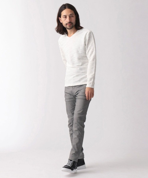 NICOLE CLUB FOR MEN(ニコルクラブフォーメン)の「【22年春モデル】ガムストレッチ5ポケットパンツ(その他パンツ・メンズ・ブラック/チャコール/オフホワイト/ネイビー・LARGE/SMALL/MEDIUM/X-LARGE)」の15枚目の写真