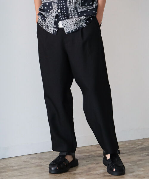 BeAMS DOT(ビームスドット)の「【WEB限定】BeAMS DOT / ワイドバルーンパンツ 22SS(その他パンツ・メンズ・ブラック/ベージュ/ブラウン・SMALL/MEDIUM/LARGE)」の2枚目の写真