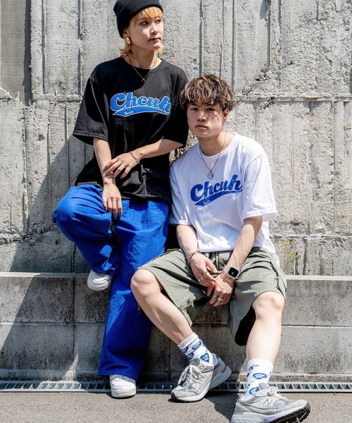 DEVICE（デバイス）の「韓国 古着風 ビッグシルエット カレッジロゴ ワッペン刺繍 半袖 Tシャツ（Tシャツ/カットソー・レディース・ホワイト/ブラック/グレー・FREE）」の16枚目の写真